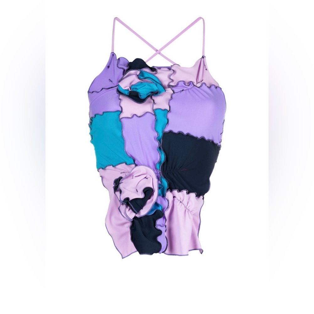 sherris patchwork halterneck top - Picture 4 of 6
